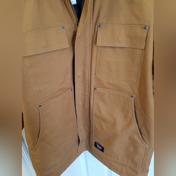 Walls Men's Blizzard Pruf Jacket Brown Large Tall Chest 42 -44  Quilt Lined - Picture 6 of 17